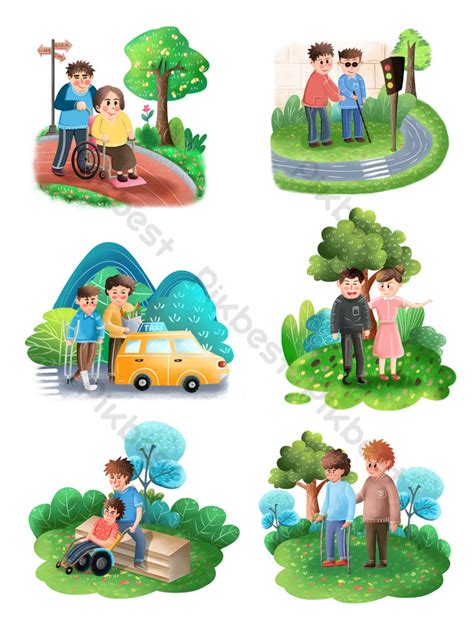 pagtulong sa may kapansanan clipart|COT.